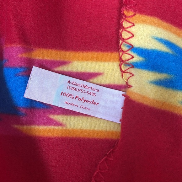 NEW Southwestern Aztec Fleece Throw - Picture 3 of 4